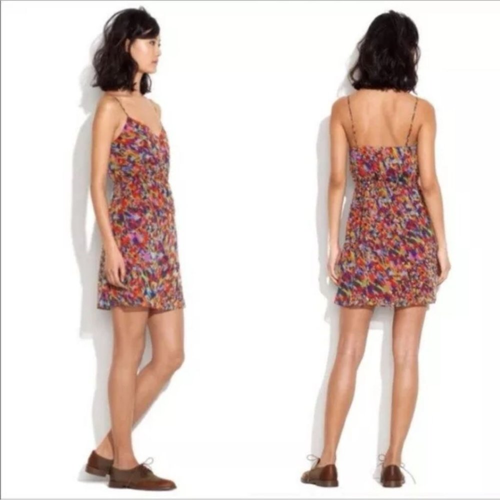 Multicolor Spaghetti Strap Dress